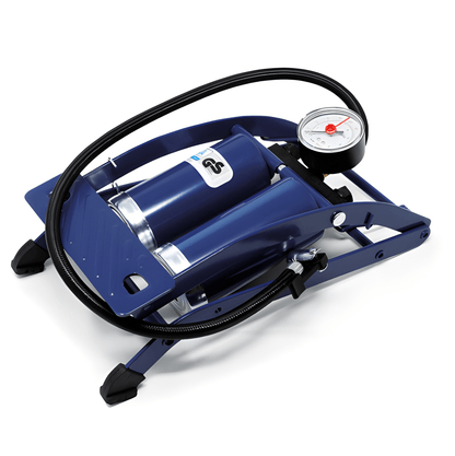 Double Piston Barrel Foot Pump Bike Car Football Genuine Maypole MP784