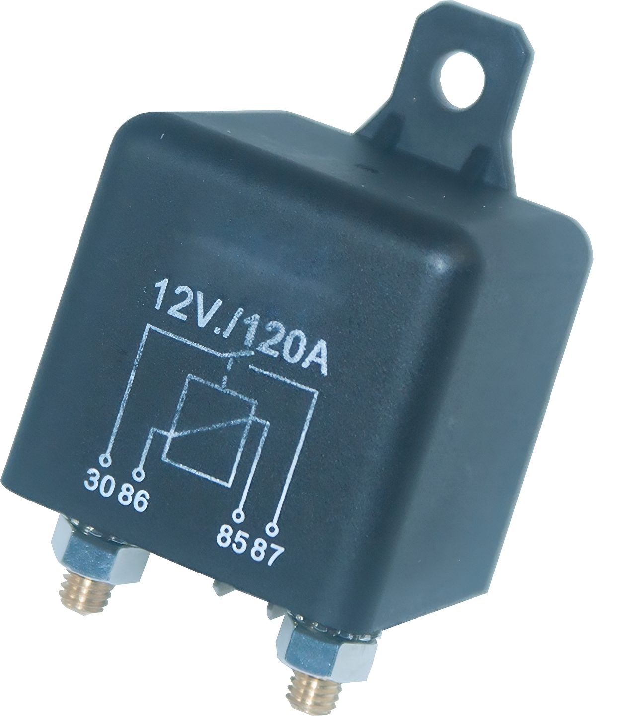12V 120A Max 2 Pin Heavy Duty Stud Relay – Normally Open, Split Charge CurrentCare 02-063
