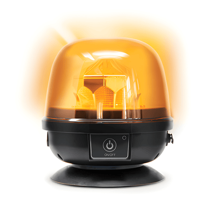Compact Wireless LED Magnetic Re-Chargable Amber Beacon Genuine Maypole MP4099