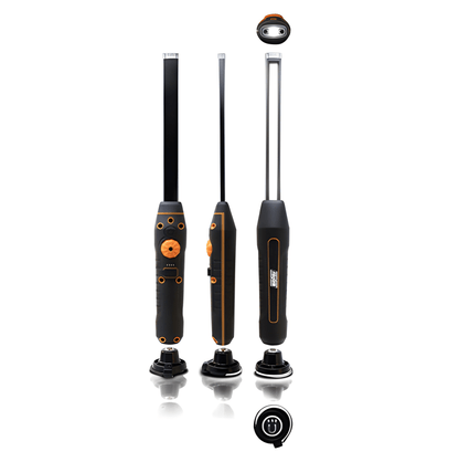 LED Slimline Inspection Hand Lamp Rechargeable With LED Torch Maypole MP4058