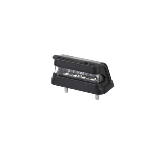 12v / 24v Dual Voltage Black License Number Plate Light 2 bolt fixing Led Global LG195