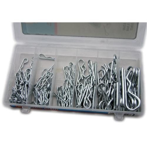 Assorted Box Of Metal R Clips 150 Piece Led Global C0409