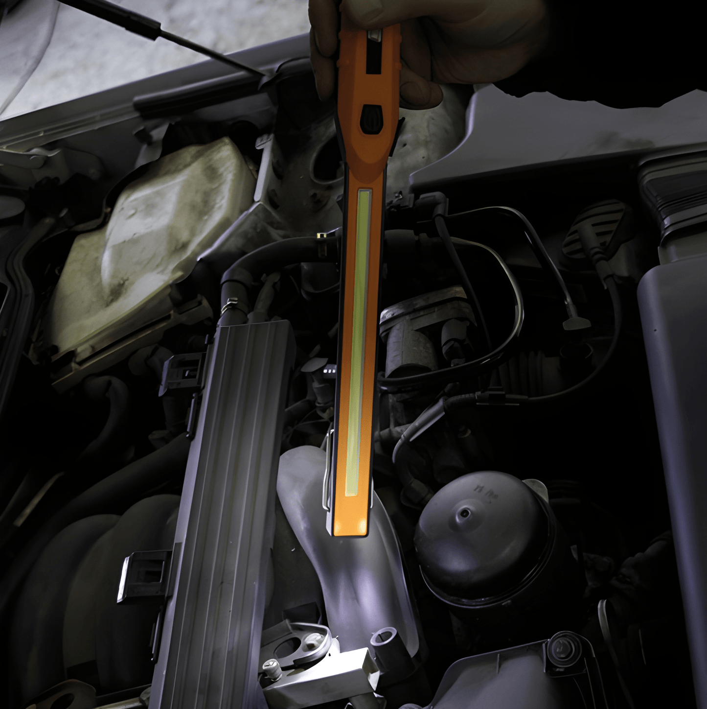 Led Inspection Hand Lamp Rechargeable Slim Line Cordless Cob Maypole MP4053