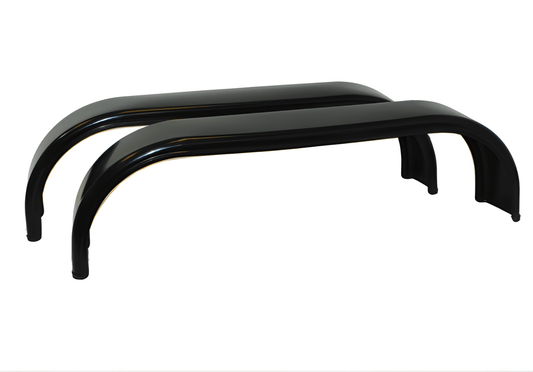 2x High Quality Round Tandem Trailer Mudguards (1540L x 215W x 450H) Maypole MP4794
