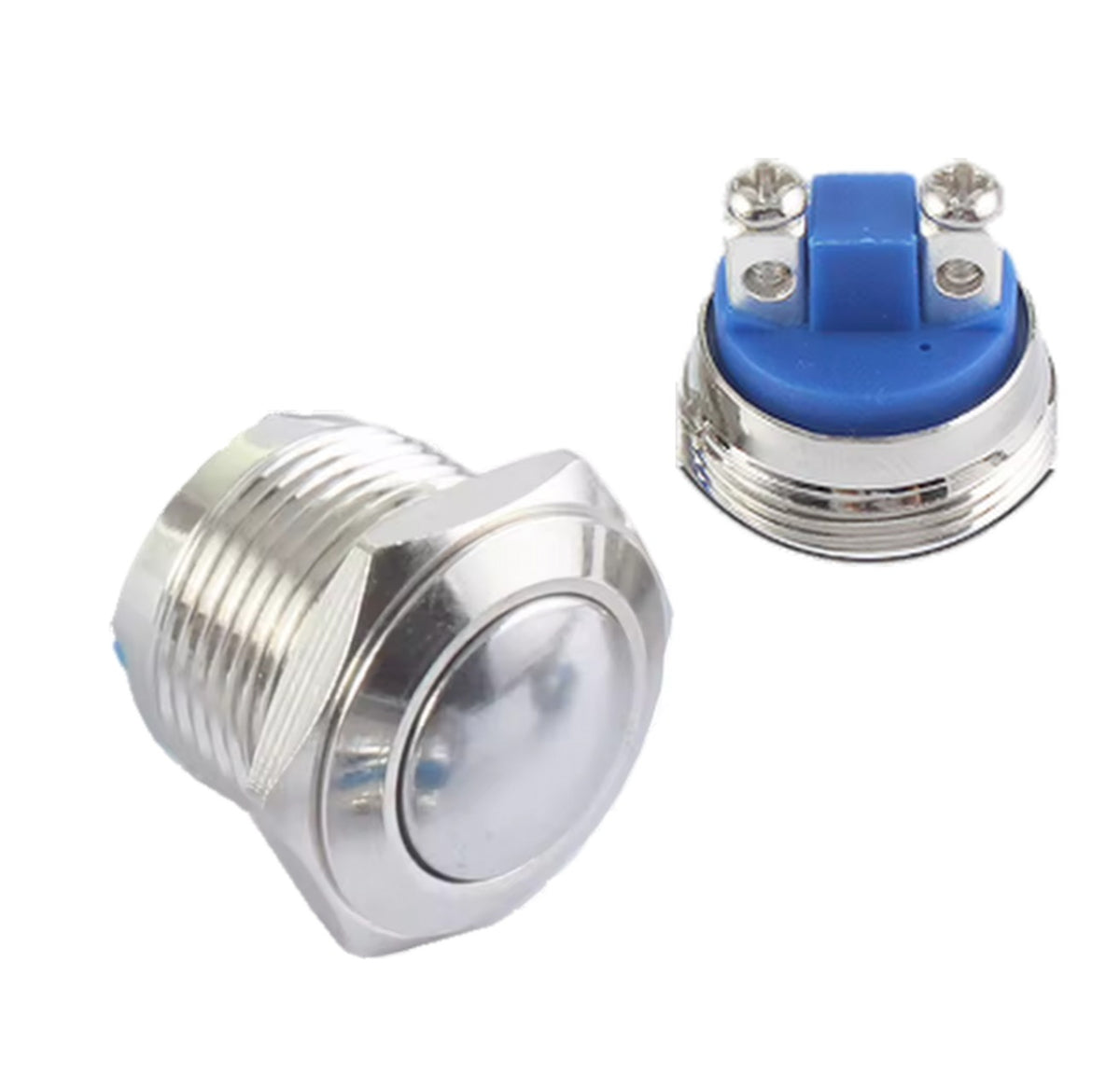 Push To Make Switch 19mm Metal Push Button 12V 24V Momentary 16A MURE K589