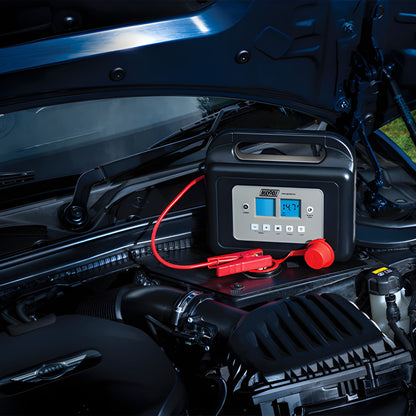 Lithium Ion Power Pack and Compressor With Work Light 800A USB Rechargable 10000 Mah Maypole MP7435