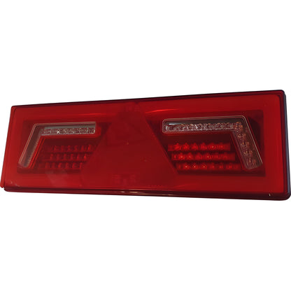LED Global 12V/24V rectangular LED rear combination lamp with stop, tail, indicator, fog, and reverse light functions