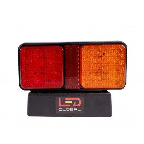 1 Pair Dual Pod 12v or 24v Led Rear Combination Light Stop, Tail, Indicator, Reflector with 36 LEDs in each pod,  ECE Approved LED Global LG512