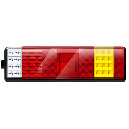 RECTANGULAR 24v TRUCK TRAILER LED REAR LAMPS WITH STOP TAIL INDICATOR FOG REVERSE LIGHTS (LEFT) LED GLOBAL LG552 LH