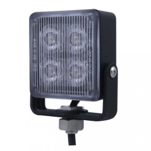 4 LED ECE R65 Grille Square Amber Warning Strobe Light IP67 DC 9 to 30v LED Global LG770