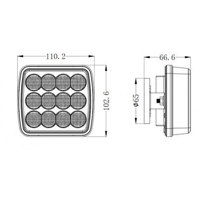 LED Rechargeable Warning Strobe Kit Double Flash Micro USB Wireless Light ECE Approved LED Global LG773