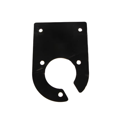 Maypole MP3465B towstep socket mounting plate – black 2mm steel bracket for 7 pin and 13 pin trailer sockets, suitable for Maypole towsteps MP346 and MP3462