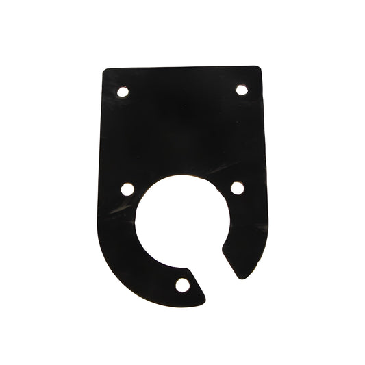 Maypole MP3465B towstep socket mounting plate – black 2mm steel bracket for 7 pin and 13 pin trailer sockets, suitable for Maypole towsteps MP346 and MP3462
