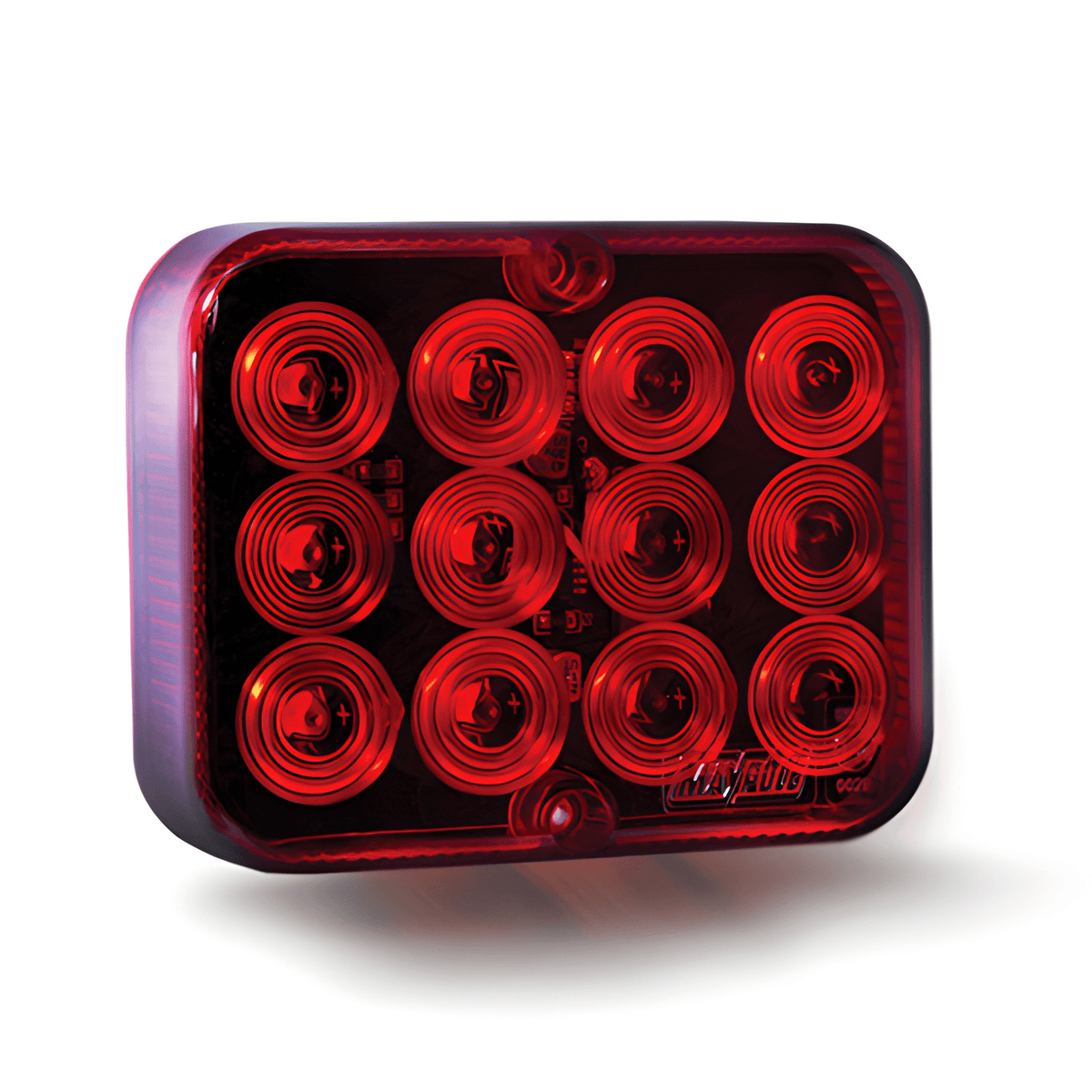 Maypole 10V-30V universal LED rear fog light lamp with red lens for trailers and caravans
