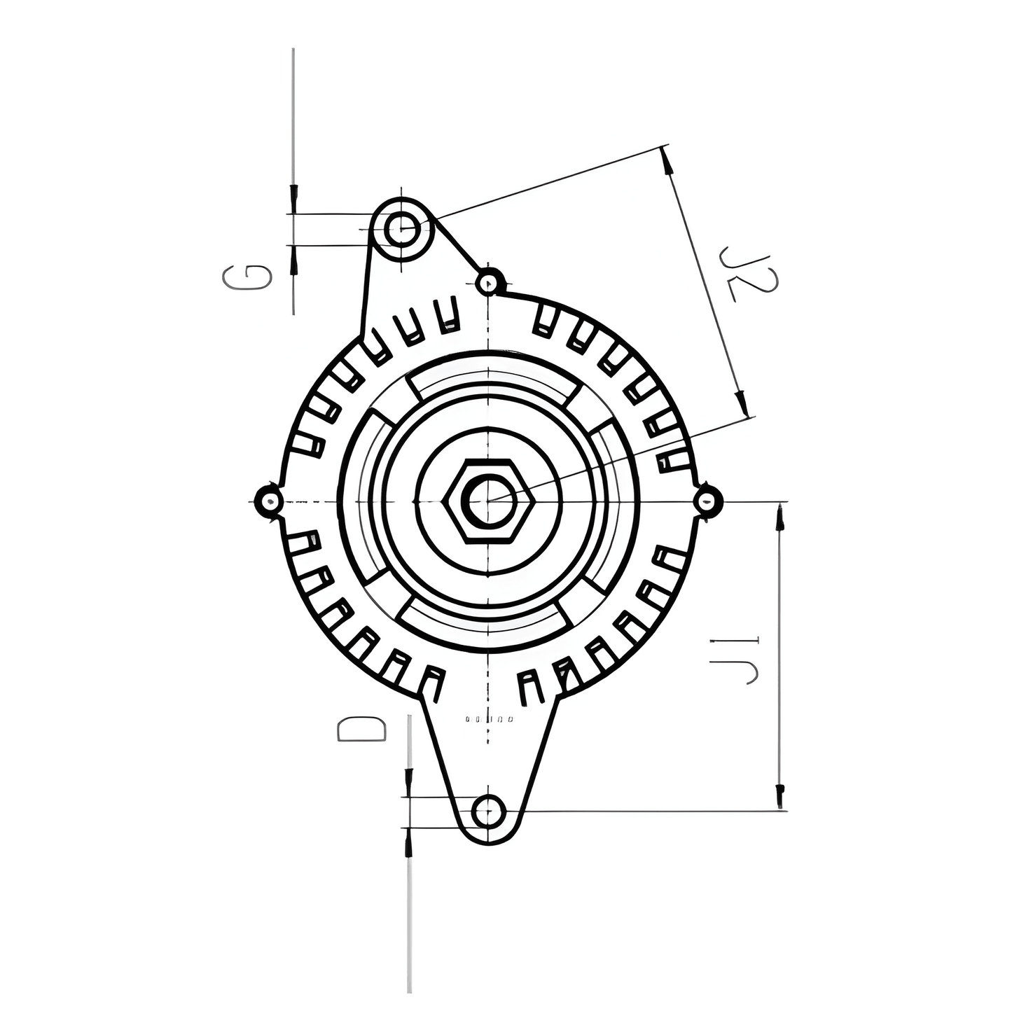 New Alternator Lin Type 12v 150AMP Fits Ford, Volvo 114724 / ALT14493