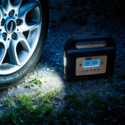 Lithium Ion Power Pack and Compressor With Work Light 800A USB Rechargable 10000 Mah Maypole MP7435