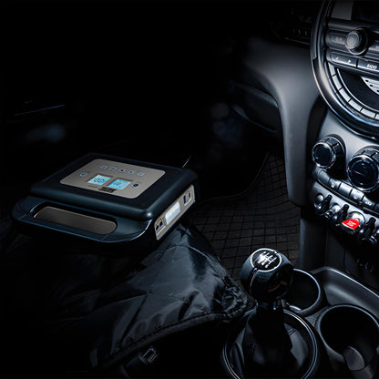 Lithium Ion Power Pack and Compressor With Work Light 800A USB Rechargable 10000 Mah Maypole MP7435