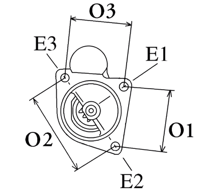 12V 2.2KW 13 Teeth Starter Motor Fits Volvo 116265 / STRESW20-27HE+