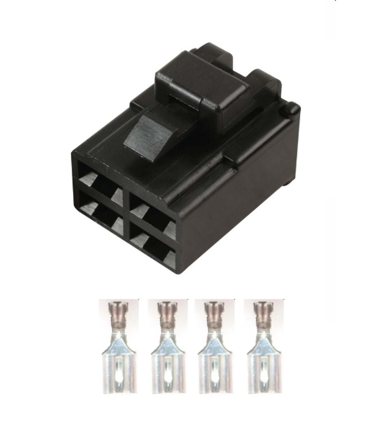 4 Pin Japanese Style Relay Plug Connector Socket With Clip Mure PL60-BARE