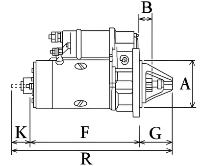 12V 2.2KW 13 Teeth Starter Motor Fits Volvo 116265 / STRESW20-27HE+