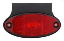LED Oval Rear Marker Light with Removable Bracket (Red) LED GLOBAL LG187