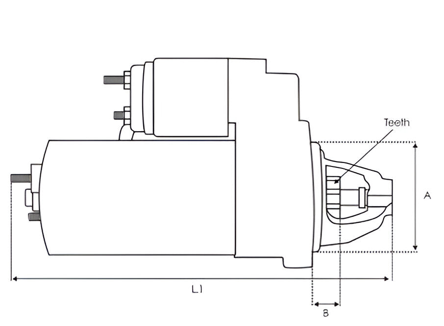 New 12v 3.0KW 9 Teeth Starter Motor To Fit Lamborghini, Steyr. STR50662