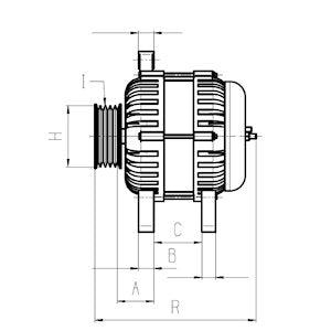 New Alternator 12v 65AMP Fits: Lamborghini Tractors, Fiat, Alfa Romeo, Ford, New Holland 111686 / ALT26002