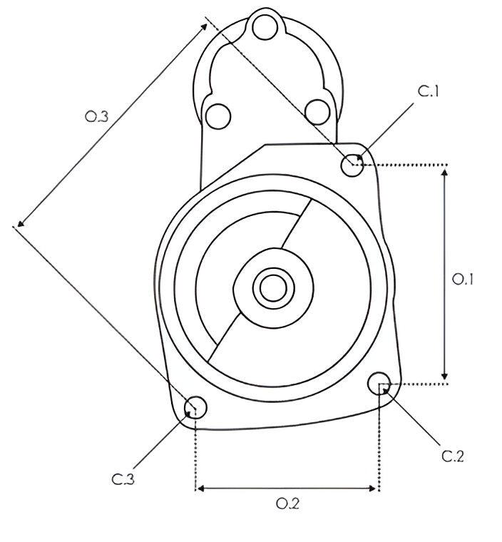 New 12v 3.0KW 9 Teeth Starter Motor To Fit Lamborghini, Steyr. STR50662