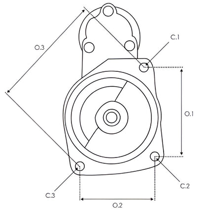 New 12v 3.0KW 9 Teeth Starter Motor To Fit Lamborghini, Steyr. STR50662