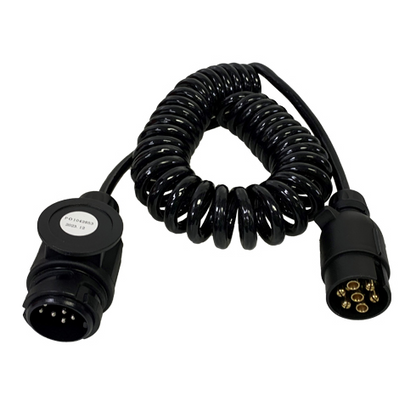 3M 7 to 8 Pin Curly Conversion Lead 13 Pin Type Plug Maypole MP5889 top view