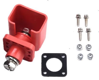 8mm Stud Thru Panel Red Positive  Battery Terminal Cable Connector Mure TPBTS200AR
