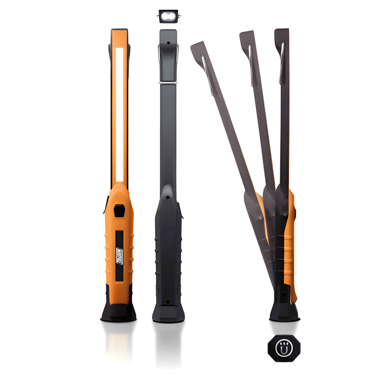 Led Inspection Hand Lamp Rechargeable Slim Line Cordless Cob Maypole MP4053