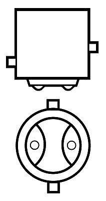 measurement diagram for a vehicle light bulb 