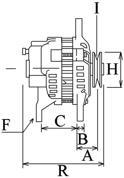 New Alternator 12v Daihatsu Kubota 111048 - Mid-Ulster Rotating Electrics Ltd
