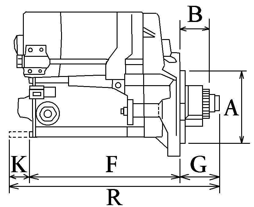 12v 2KW Starter Motor Isuzu Hyster, Clark, TCM Fork Lift Chevrolet 111683 - Mid-Ulster Rotating Electrics Ltd