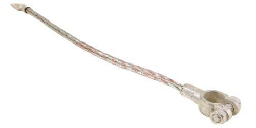 Braided Battery Lead 12" M8 130 Amp 19Mm Terminal Earth Cable Wood Auto Bet1101 - Mid-Ulster Rotating Electrics Ltd