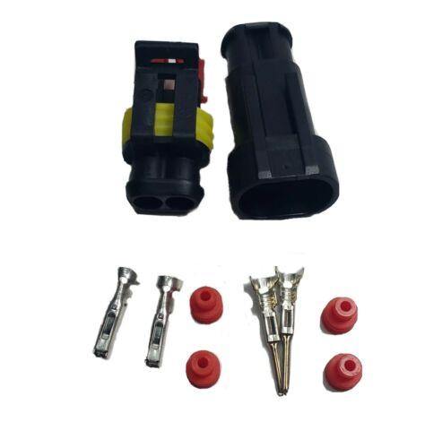 2 Way Superseal Plug Kit Connector Waterproof Marine Lorry Cargo 12V 24V - Mid-Ulster Rotating Electrics Ltd