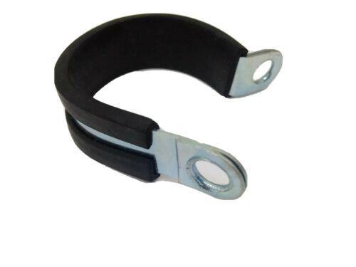 5 X Rubber Lined P Clip Black Size 10 Cable Pipe Wire 10Mm Ctie Pclip Crlpc4 - Mid-Ulster Rotating Electrics Ltd