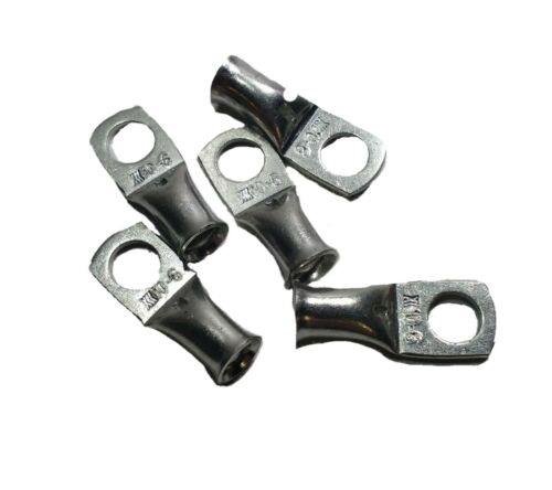 5X 10Mm X M6 Copper Tube Crimp Terminal Ring Battery Cable Eye Wood Auto Ctt1006 - Mid-Ulster Rotating Electrics Ltd
