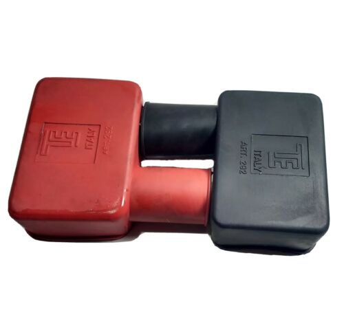 Pair Battery Terminal Covers Positive & Negative Black & Red Cargo 192888 192891 - Mid-Ulster Rotating Electrics Ltd
