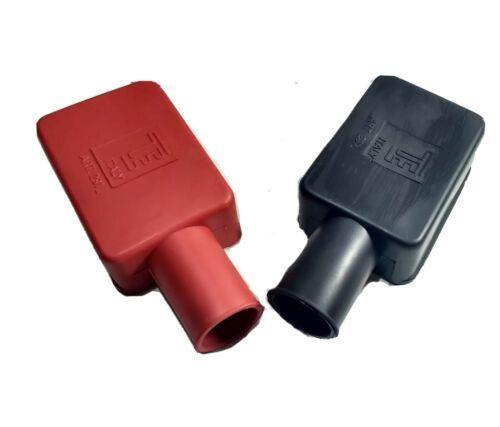 2 Battery Terminal Covers Positive And Negative Black & Red Cargo 192681 192682 - Mid-Ulster Rotating Electrics Ltd