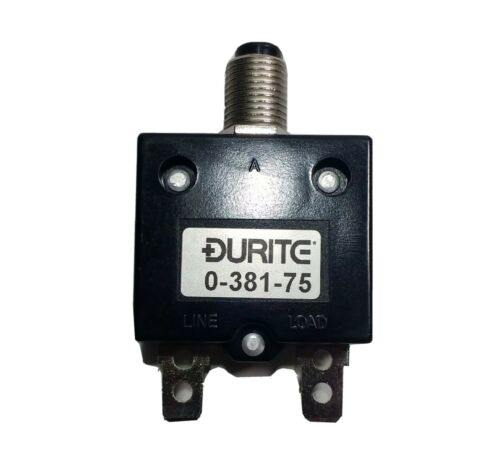 25A Thermal Circuit Breaker Trip Push Button Re-Settable 12V 24V Durite 0-381-75 - Mid-Ulster Rotating Electrics Ltd