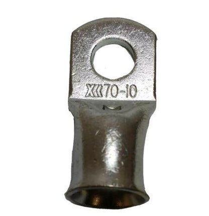 5X 70Mm X M10 Copper Tube Crimp Terminal Ring Cable Eye Wood Auto Ctt7010 - Mid-Ulster Rotating Electrics Ltd