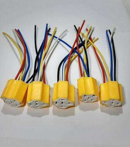 5 x Relay Multi Plug Holder Ceramic Hd Socket Base 4-5 Pin Relays Mure Pl52-Wlhd - Mid-Ulster Rotating Electrics Ltd