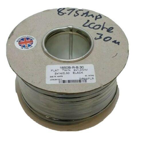 30M Reel 8.75 Amp 2 Core Twin Core Automarine 12V 24Vflat Pvc Cable Wire - Mid-Ulster Rotating Electrics Ltd