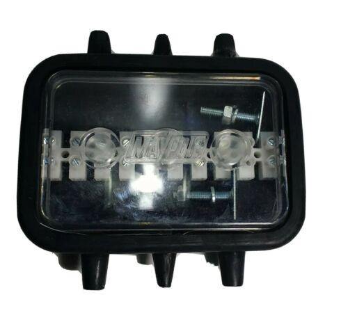 Junction Box 10 Way Trailer Rubber Clear Cover 12-24V Water & Dust Proof Mp2995B - Mid-Ulster Rotating Electrics Ltd