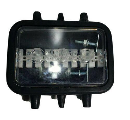 Junction Box 10 Way Trailer Rubber Clear Cover 12-24V Water & Dust Proof Mp2995B - Mid-Ulster Rotating Electrics Ltd