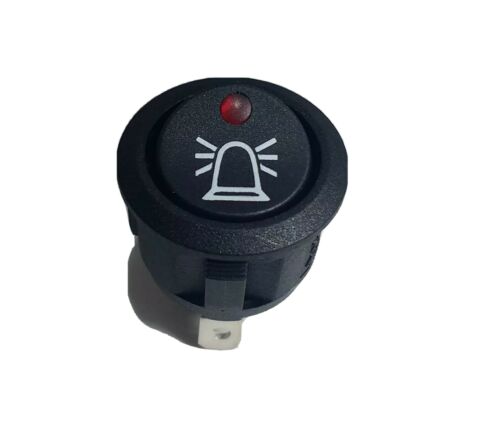 On Off Rocker Switch 12V Red Led Mini Round Beacon Symbol Cargo 182383 - Mid-Ulster Rotating Electrics Ltd