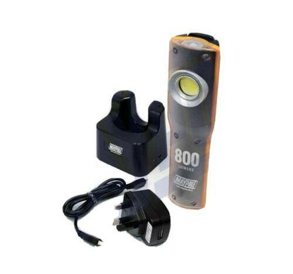 Led Inspection Hand Lamp Rechargeable With Blue Uv Torch Maypole Mp4052 - Mid-Ulster Rotating Electrics Ltd