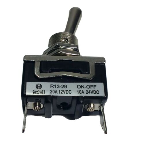 On/Off Toggle Switch Flick Hd 12V 24V 2 Terminals Car Cargo 180584 - Mid-Ulster Rotating Electrics Ltd